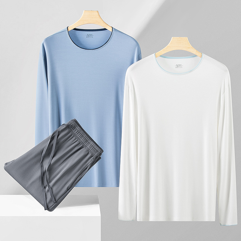 [Contador del mismo estilo] Nuevo traje de pijama de hombre modal austriaco de alto lujo