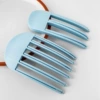 Sky blue two-piece set (three teeth + six teeth)