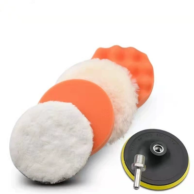 Polishing 6-Piece Car Beauty Polishing Car Waxing Set Sponge Wheel Wave Flat Sponge Wheel Polishing Pad