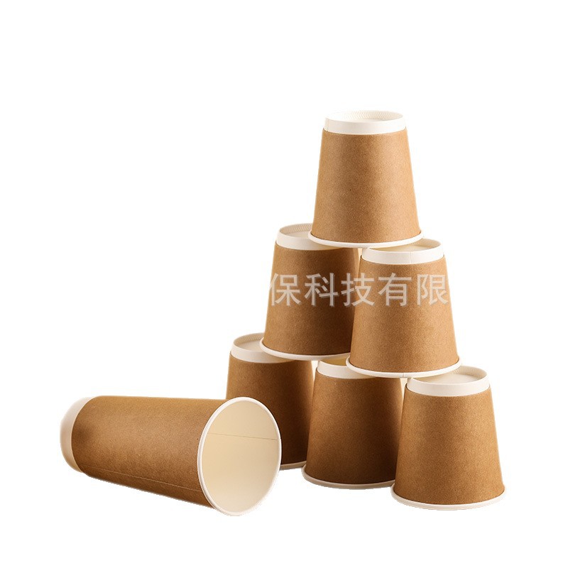 Vasos de papel kraft personalizados, vasos de papel huecos para café, vasos de papel aislantes y anti-quemaduras para té con leche para llevar, vasos de papel desechables impresos.