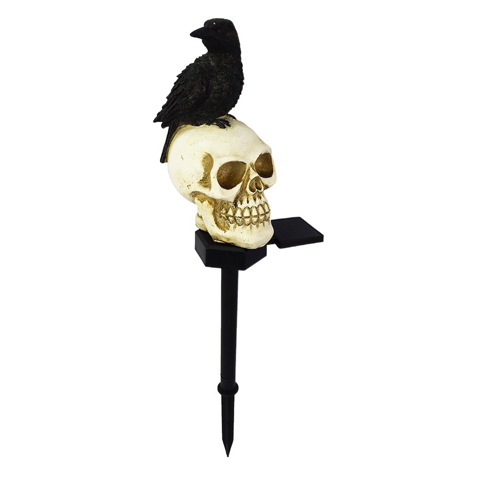 Amazon nueva luz solar Halloween Cuervo luz decorativa al aire libre impermeable jardín paisaje Luz image 1