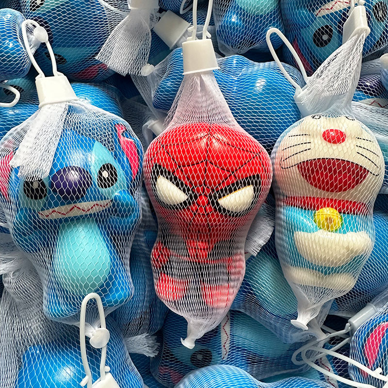 Bolsa de red huevo fiesta pellizco pellizco rebote lento ventilación artefacto mágico dibujos animados descompresión juguetes descompresión regalos de estudiantes