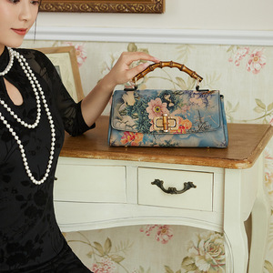 qipao antique leather handbag female bales manual Boston dinner of wind restoring ancient ways