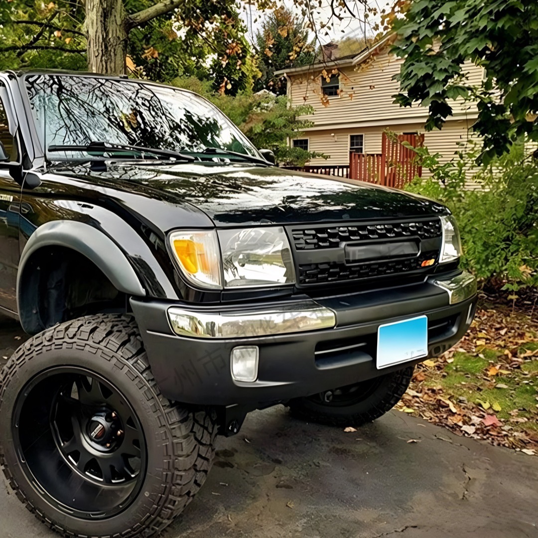 Suitable for 1997-2000 Toyota Tacoma, modified TRD style front grille decoration, made of ABS material