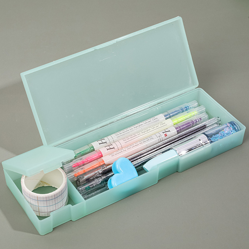 多機能 シンプル 正規品 無印良品 ペンボックス MUJI つや消し筆箱 PPプラスチック収納ペンボックス 学習用|undefined