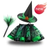 RT23045+Green Sin Pumpkin Hat+Green Black Sweep
