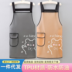 ファッションtpuエプロン防水防油半透明エプロンキッチン料理ウエスト水产洗车屋用代発可
