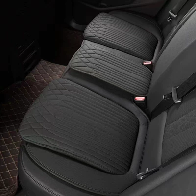 Seat cushion, seat cover: Sponge Flat Single-Piece Seat Cushion - flat-seat-cushion-one-piece-rear-seat-cushion-black
