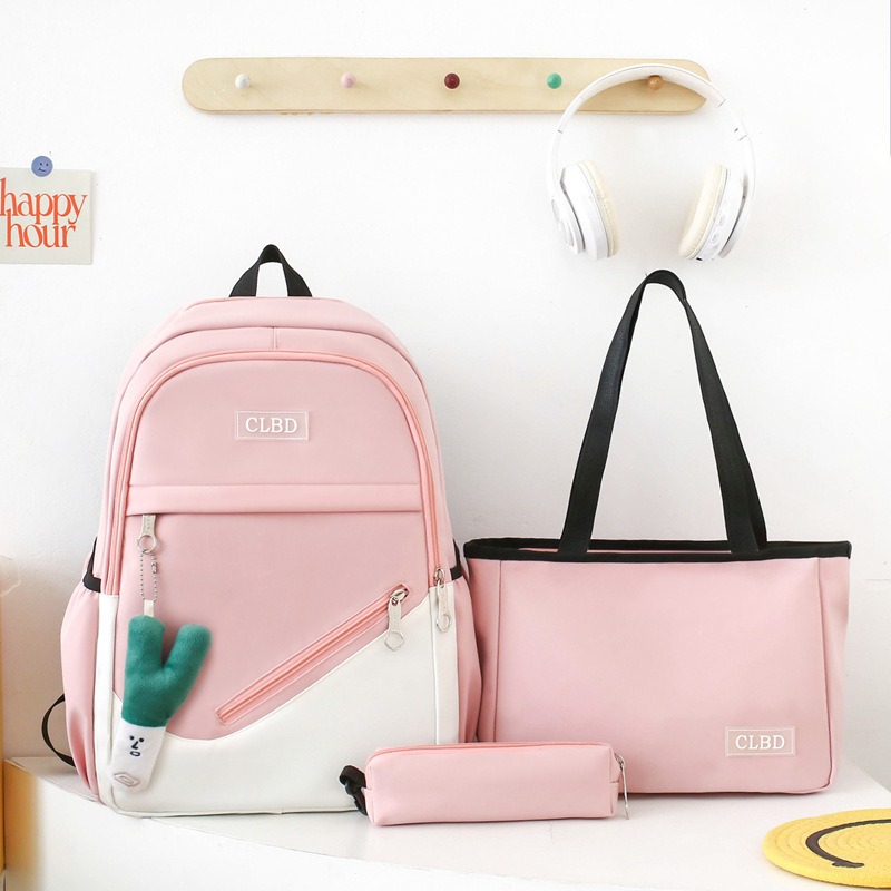 Nueva mochila escolar para mujeres de gran capacidad estudiantes de primaria 3456 grados mochila para estudiantes de secundaria secundaria del campus mochila portátil para hombres