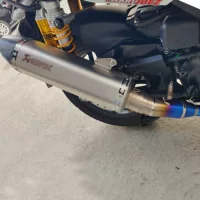 Для Honda FORZA350 Fosha 350 титановый сплав горящий синего цвета передняя часть жареная уличная выхлопная труба