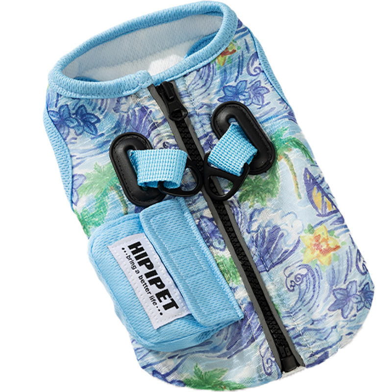 Ropa fresca para perros de verano, ropa fresca, ropa de protección solar fresca para perros pequeños de verano, chaleco de dos patas para mascotas, ropa para perros
