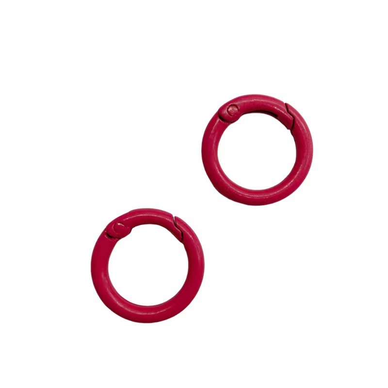 Accesorios de joyería de bricolaje anillo de resorte de color de aleación de zinc anillo de conexión anillo de libro de cupón de tarjeta en stock venta directa de fábrica al por mayor image 8