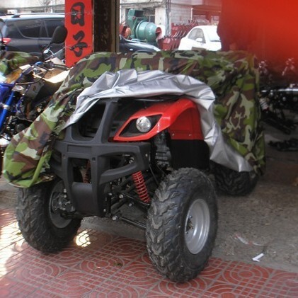 210D Atv Cover Camouflage Silver-Coated Outdoor Protective Body Cover for Atv, Waterproof and Sunshade
