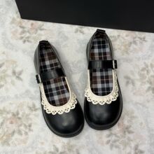 日系学生jk制服鞋子春季软妹学院风玛丽珍单鞋复古舒适小皮鞋女士