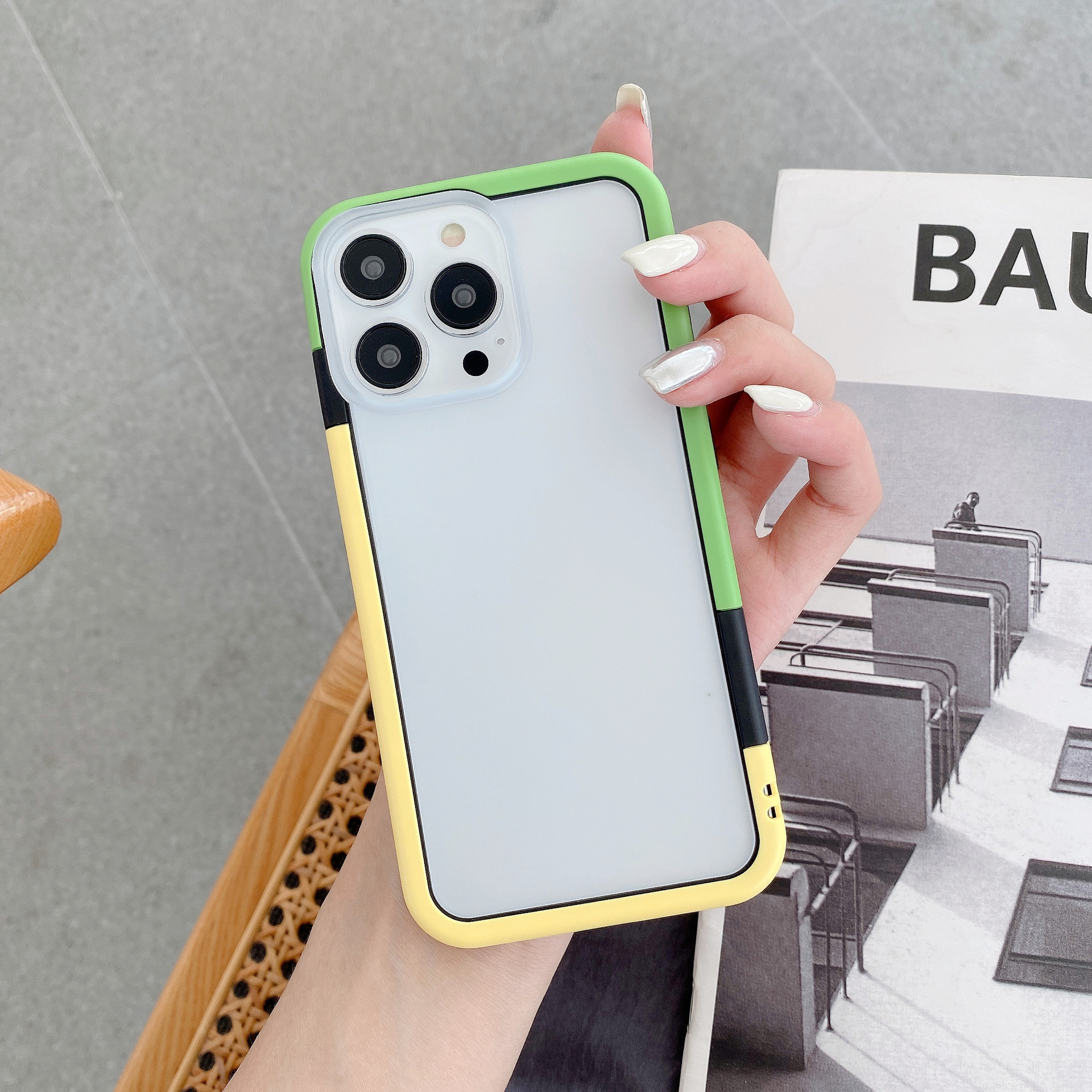 일반 분리 가능한 녹색 노란색