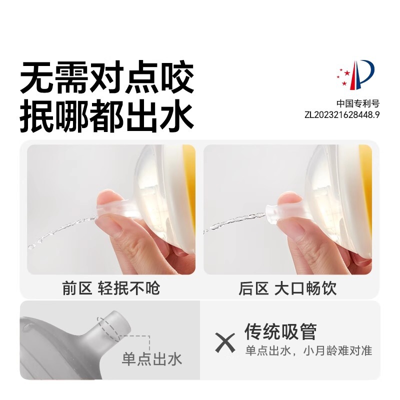 【正品包邮】皇宠好吸水杯鸭嘴喝水杯PPSU学饮吸管杯防呛瞬吸杯|undefined