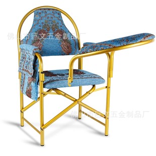 Export Folding Metal Prayer Chair with Removable Armrests, Church Bench, Multi-Color Elderly-Friendly Worship Chair, Nursing Home