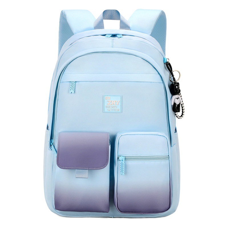 Venta caliente de pescado natural nuevo estudiante mochila estudiante de la escuela primaria gran capacidad femenina 2-6 grado joven ventilador mochila entrega