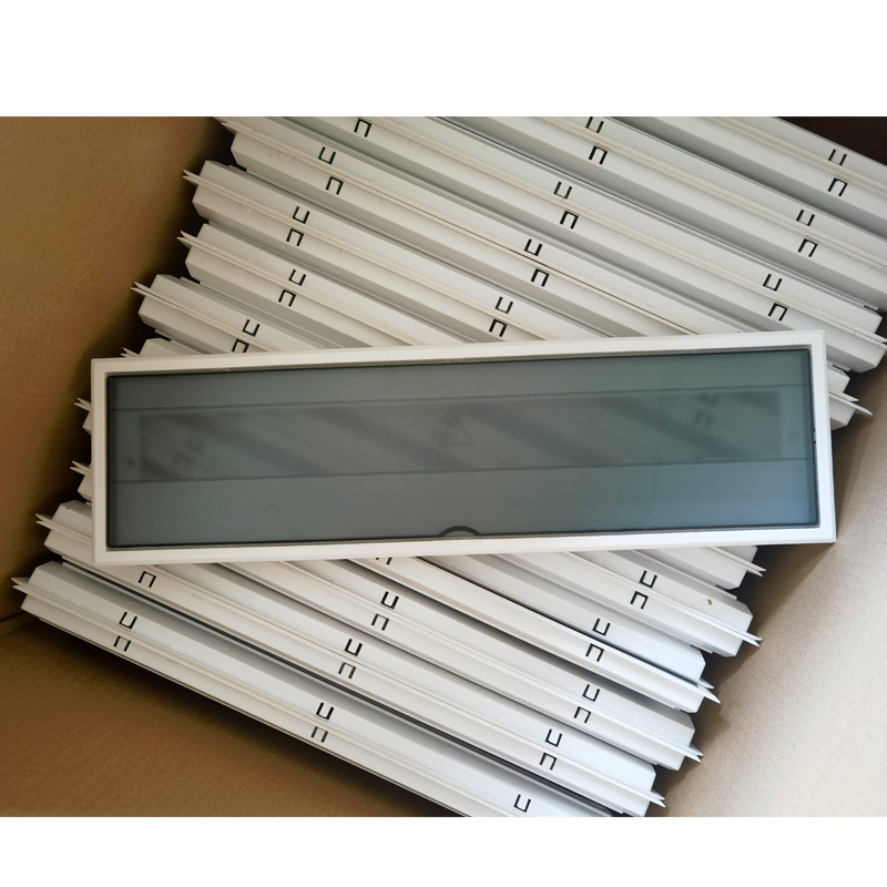 PZ30配电箱面板22回路塑料盖板磨砂面灰蓝色空开盖