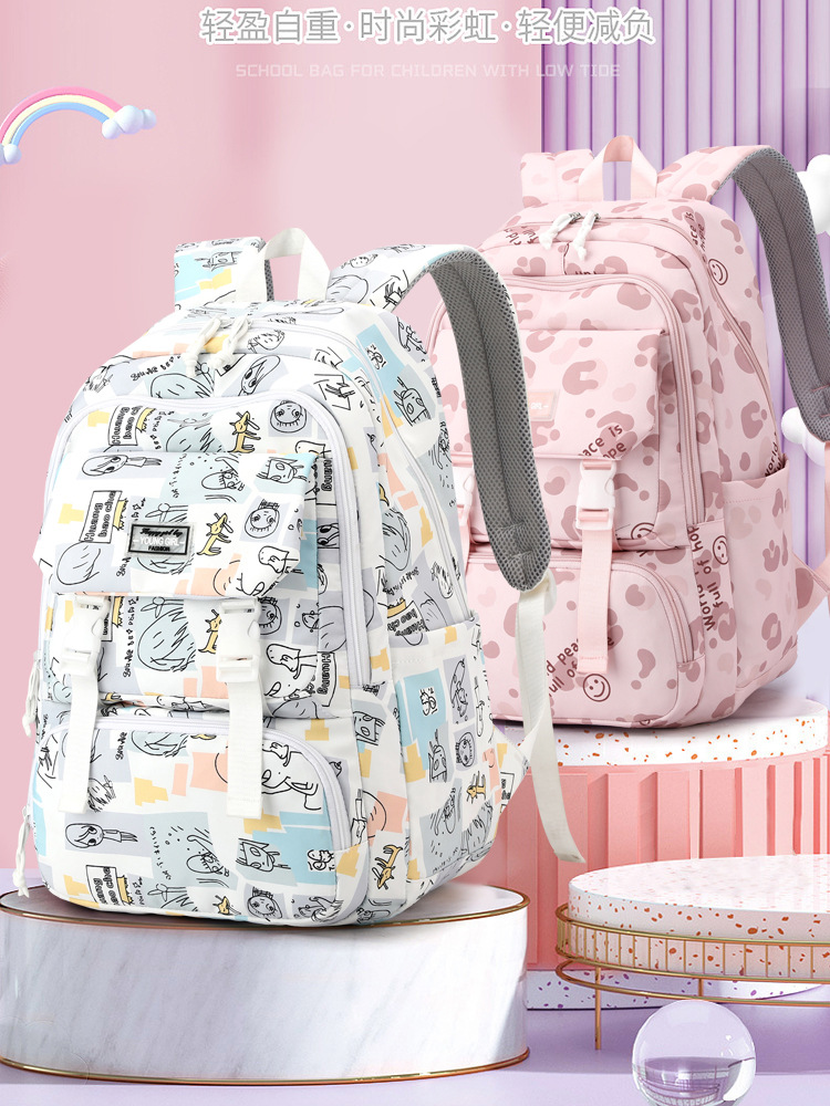 Niños impreso ligero mochila niñas de alta calidad INS de gran capacidad estudiante de secundaria mochila de los hombres de la escuela secundaria