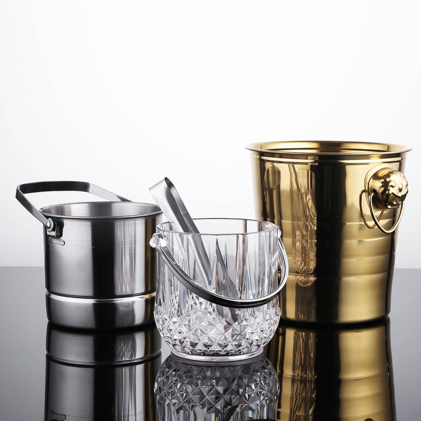Acero inoxidable grueso barril de hielo KTV barril de champán barril de hielo comercial barril de cerveza creativa Shihuai