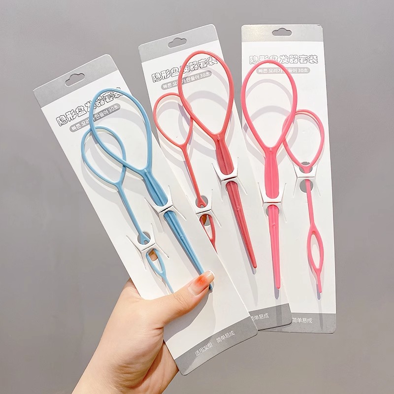 Pelo trenzado artefacto tocado niños pequeña banda de goma pelo tirando de pelo pin Dispositivo de enhebrado variedad forma niñas accesorios para el cabello rizador de pelo traje