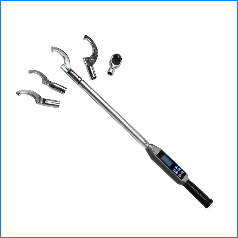 圆螺母检测专用勾头数显扭力扳手 数显扭矩扳手勾头 月牙力矩扳手