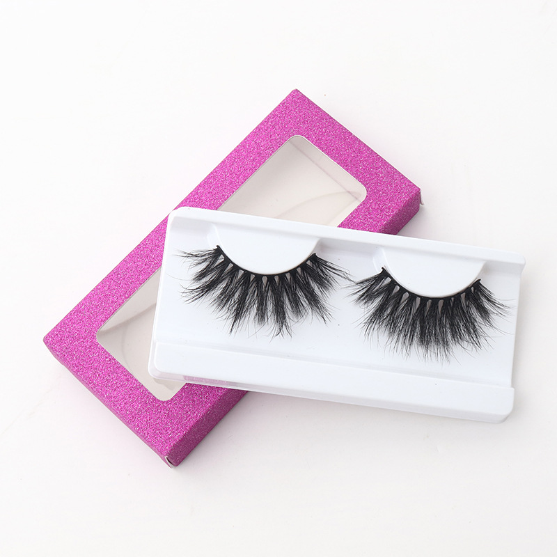 Suministro directo de fábrica pestañas postizas solo par 3D de fibra química pestañas desordenadas pestañas largas de estilo europeo y americano