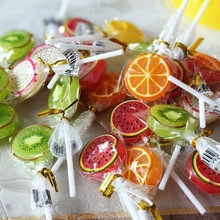 水果味切片棒棒糖硬糖散装批发儿童奖励零食高颜值糖果独立包装厂