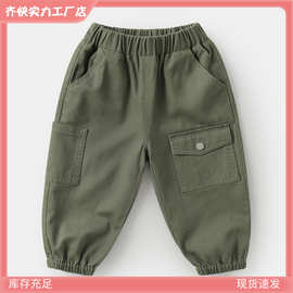 帅气男童2025新款休闲工装长裤子春秋款童装儿童宝宝小童春秋潮流