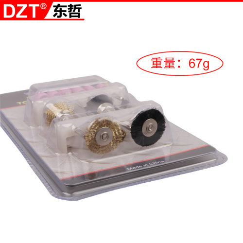 12pc grinding head set pointed spherical cylindrical pointed wire rust removal polishing brush tool