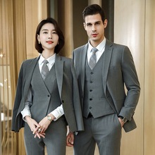 2024西服套装4S店正装商务售楼部气质职业装男女款房地产西装