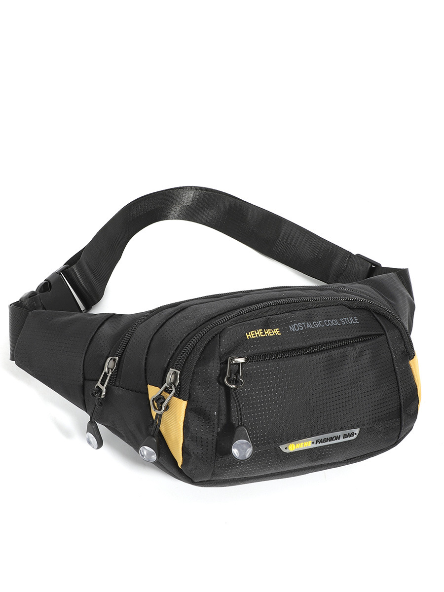 Outdoor Sports Men's Wear-resistant Waist Bag Simple Waterproof Portable Multifunctional Crossbody Chest Bag for Cross-border