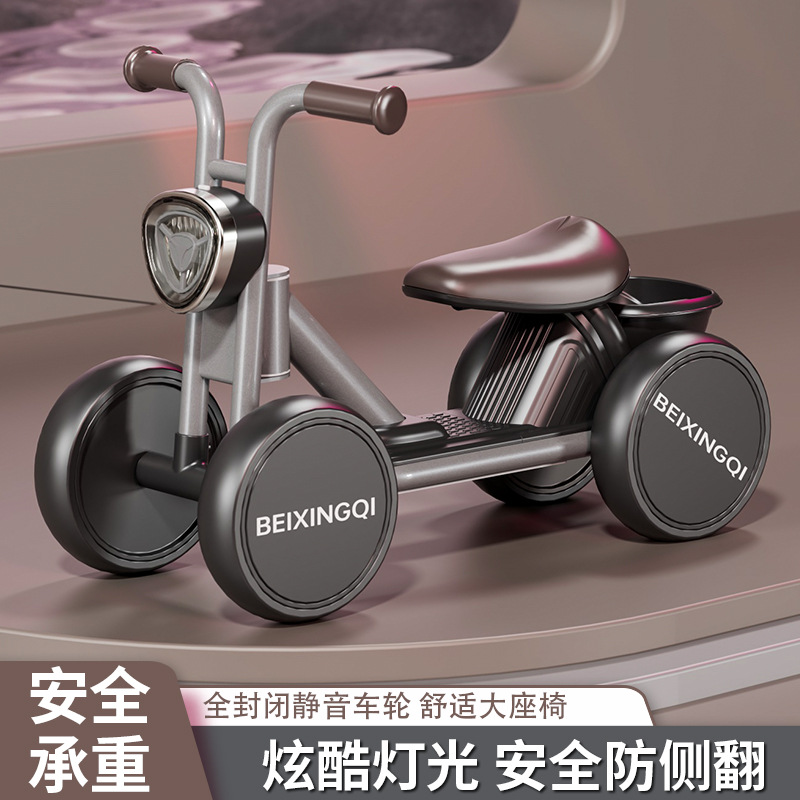 Factory wholesale balance car children 1 to 3 years old anti-rollover beginner baby walker for boys and girls baby light scooter