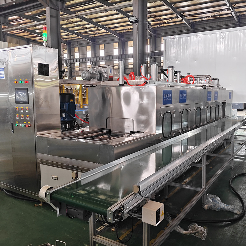 Step-By-Step Fixed-Point Spray Cleaning Machine New Energy Die-Cast Aluminum Motor Housing Chassis Valve Block Cleaning Equipment
