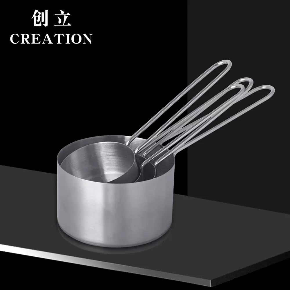 不锈钢量勺组合套装多功能计量勺手柄盎司勺烘焙工具咖啡量勺量杯