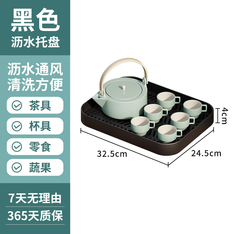 Cocina transfronteriza drenaje de tazas de mesa sala de estar almacenamiento de té bandeja de tazas de vino multifuncional rack fabricantes al por mayor