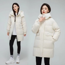 工厂批发外贸外套加大码棉服女中长宽松棉袄2024新款加厚外套韩版