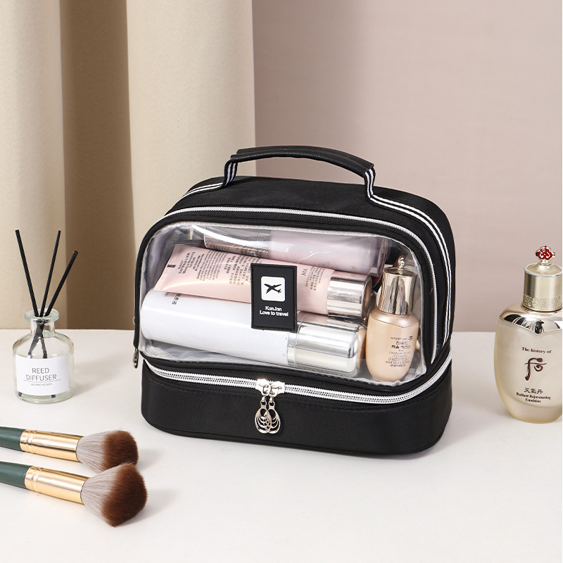 Separación transparente en seco y húmedo-negro