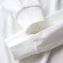 航铭泽重磅250克新疆精梳棉螺纹长袖T恤女新款宽松打底衫批发男士