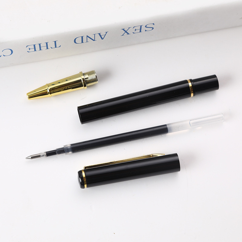 Inventario simple bolígrafo de metal de alta calidad bolígrafo comercial neutro bolígrafo láserogo hotel publicidad regalos bolígrafo de firma
