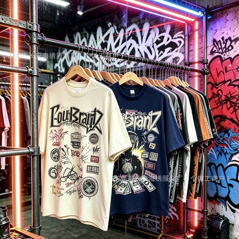 1688 Clothing Wholesale 350g Foreign Trade Cross-Border European and American Large Size Men's Pure Cotton T-Shirt Trendy T-Shirt with Large Print Short Sleeves 1688 Clothing Wholesale 350g Foreign Trade Cross-Border European and American Large Size Men's Pure Cotton T-Shirt Trendy T-Shirt with Large Print Short Sleeves