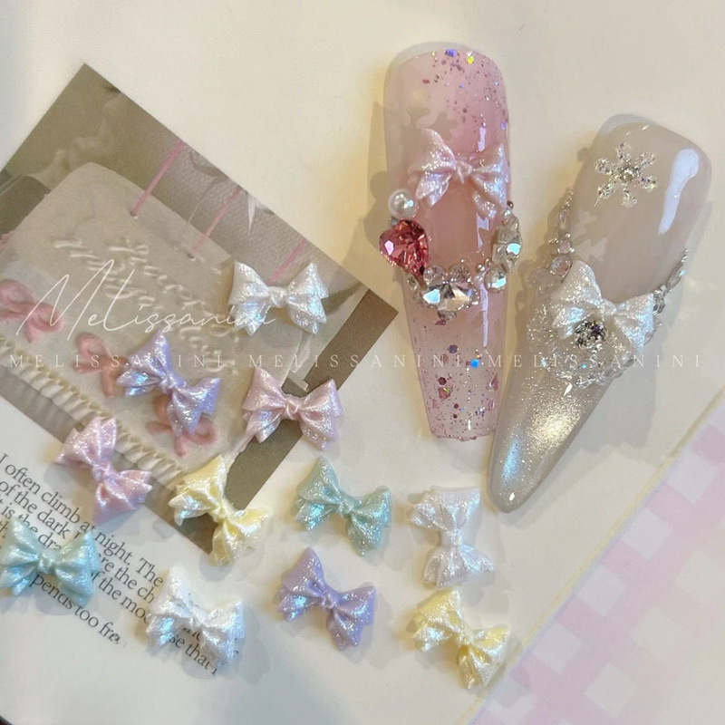 Cute and Sparkling Princess Bow Internet Celebrity Popular Pearl Bow Nail Art Accessories Nail Decorations Cute and Sparkling Princess Bow Internet Celebrity Popular Pearl Bow Nail Art Accessories Nail Decorations