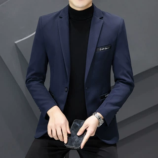 OBCY1出口外贸2022秋冬加棉加厚西服男休闲外套工作服单排一扣