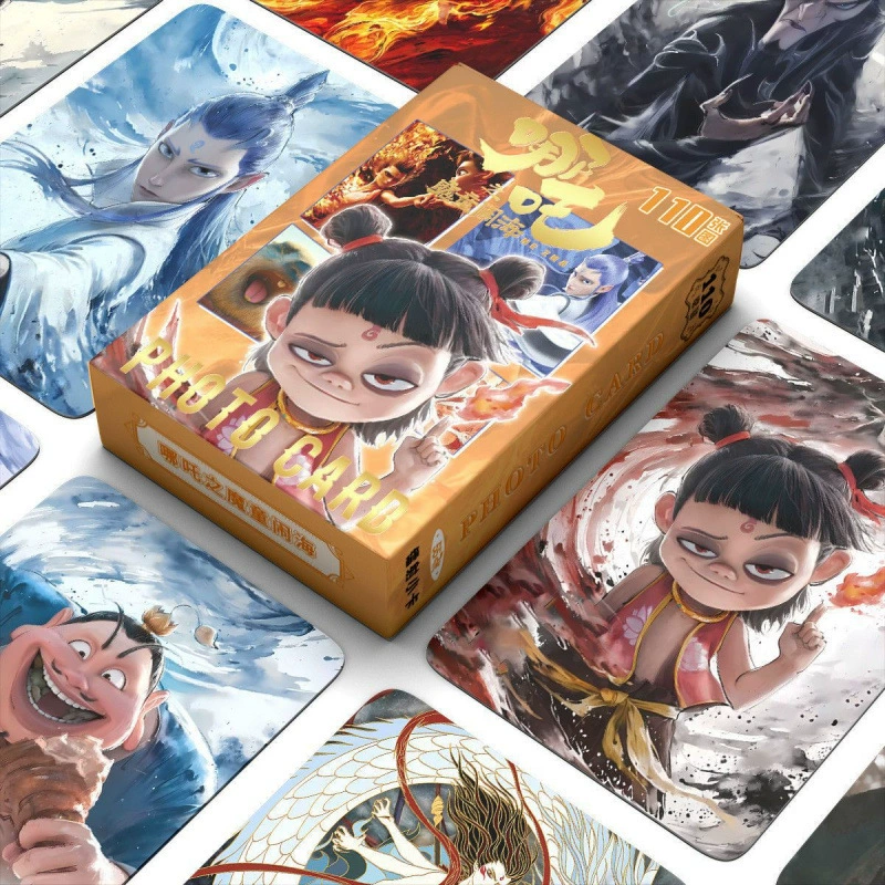 Nezha Little Card Magic Child 55 Лазерная модная периферийная карта Настольная игра Little Card Peripheral 101