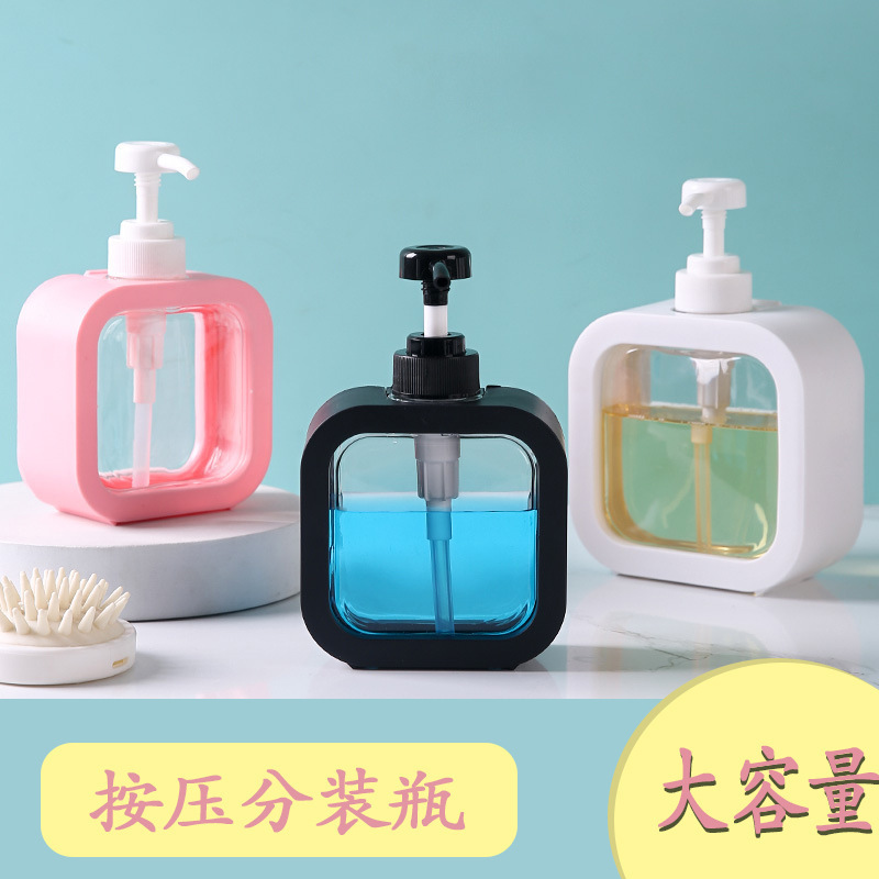 家庭用バスルームプラスチックハンドサニタイザーローションボトルポータブルホテル包装シンプルプレスローションケアボトル|undefined
