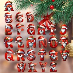 クロスボーダー新作クリエイティブアルファベットペンダントクリスマスツリーホームパーティーアレンジ装飾アクリル平面プレゼント看板