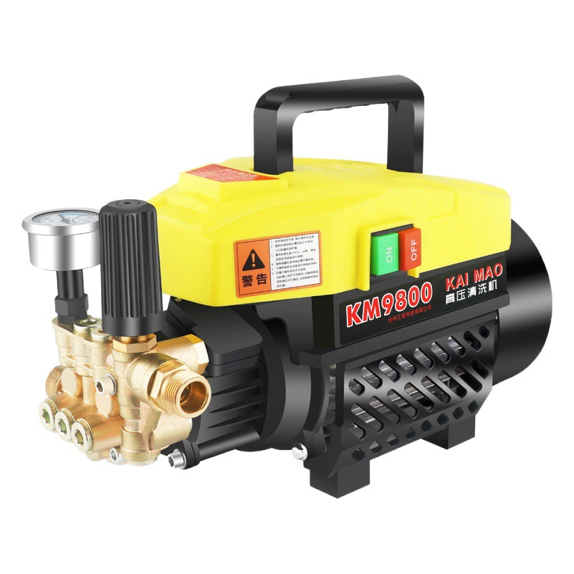 Kaimao Автомойка с регулируемым давлением 220 В, мощная портативная бытовая стиральная машина, портативная самовсасывающая щетка двойного назначения, автомобильный насос