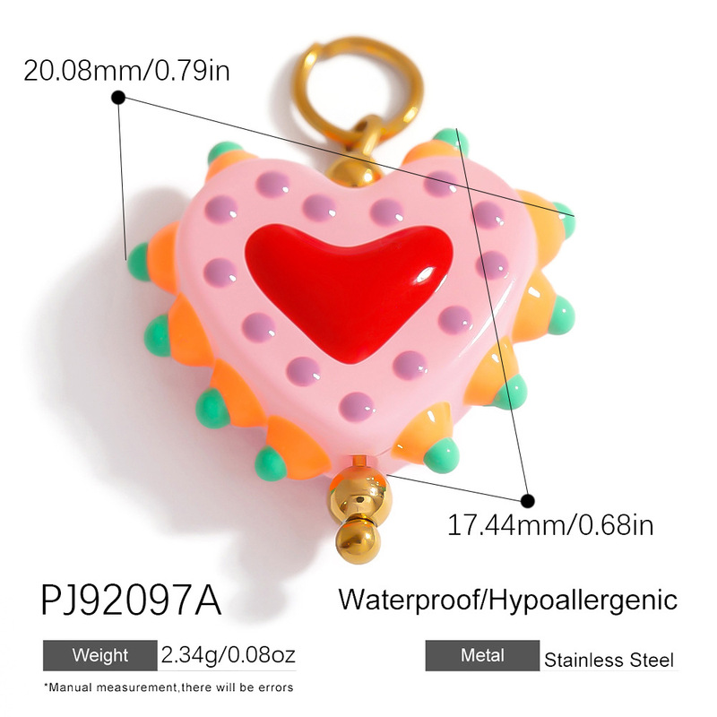 ステンレスの部品の子供の趣味のかわいい両面のドーパミンは手作りのDIYの絵を飾って色を落とさないアクセサリの部品を飾ります。|undefined