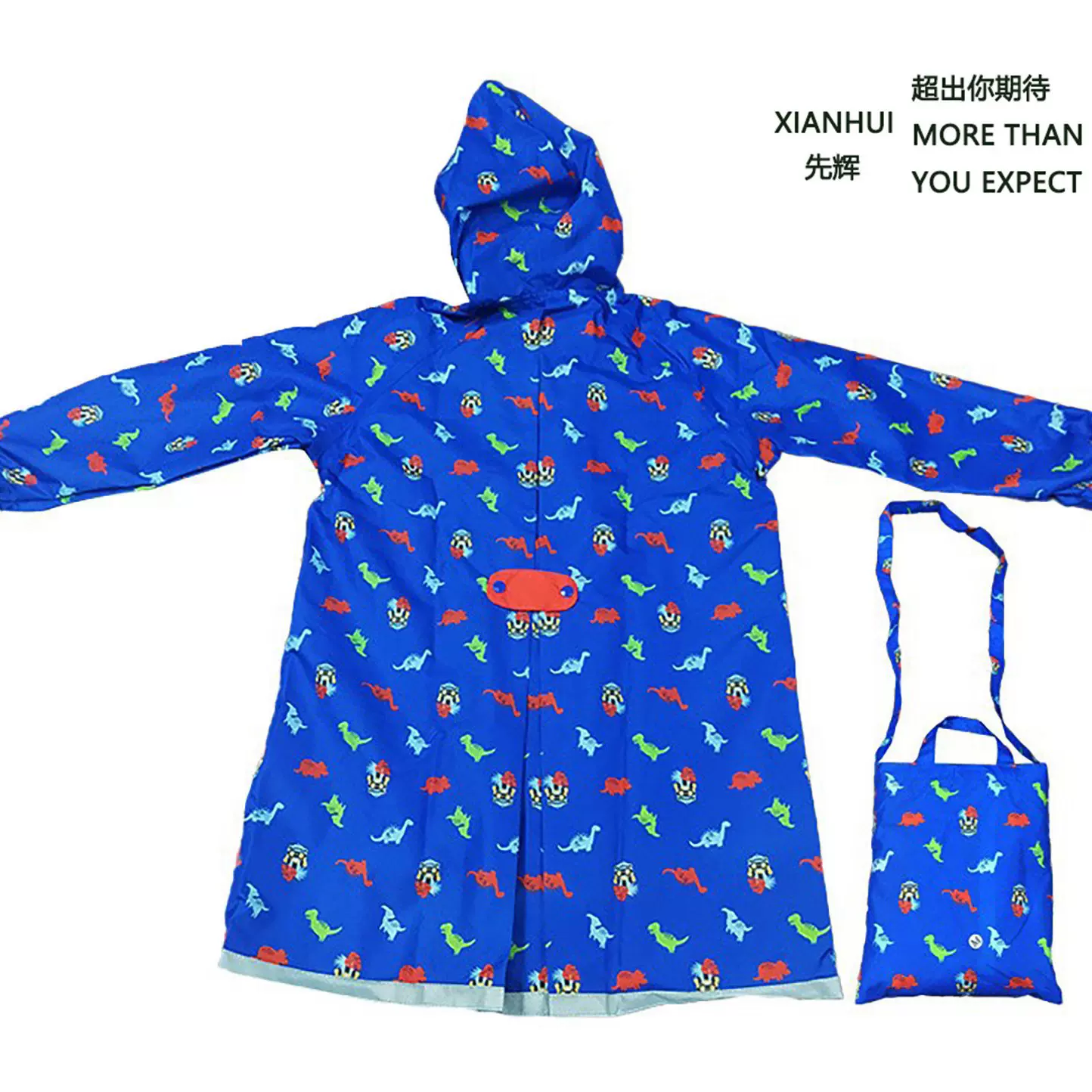 时尚儿童EVA斗篷雨衣幼儿园学生小孩雨衣户外徒步雨披可印LOGO